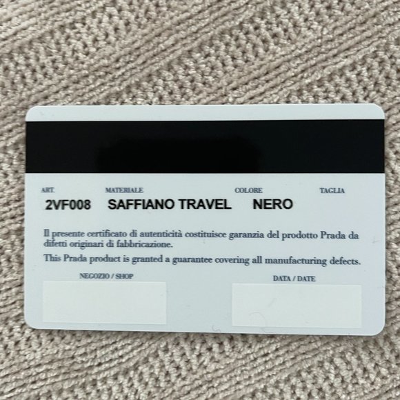 Prada Saffiano Black Leather Oversized Cluch 2VF008 - Picture 15 of 15